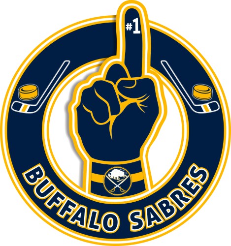 Number One Hand Buffalo Sabres logo iron on paper